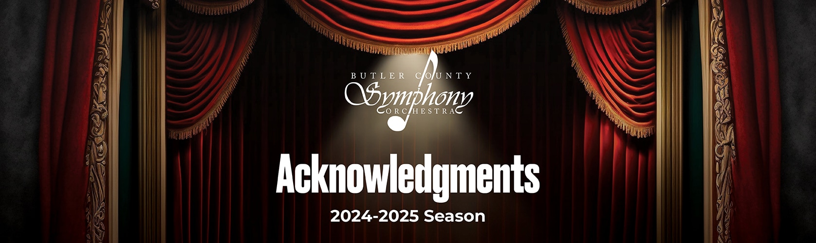 Acknowledgments: BCSO Sponsors 2024-2025